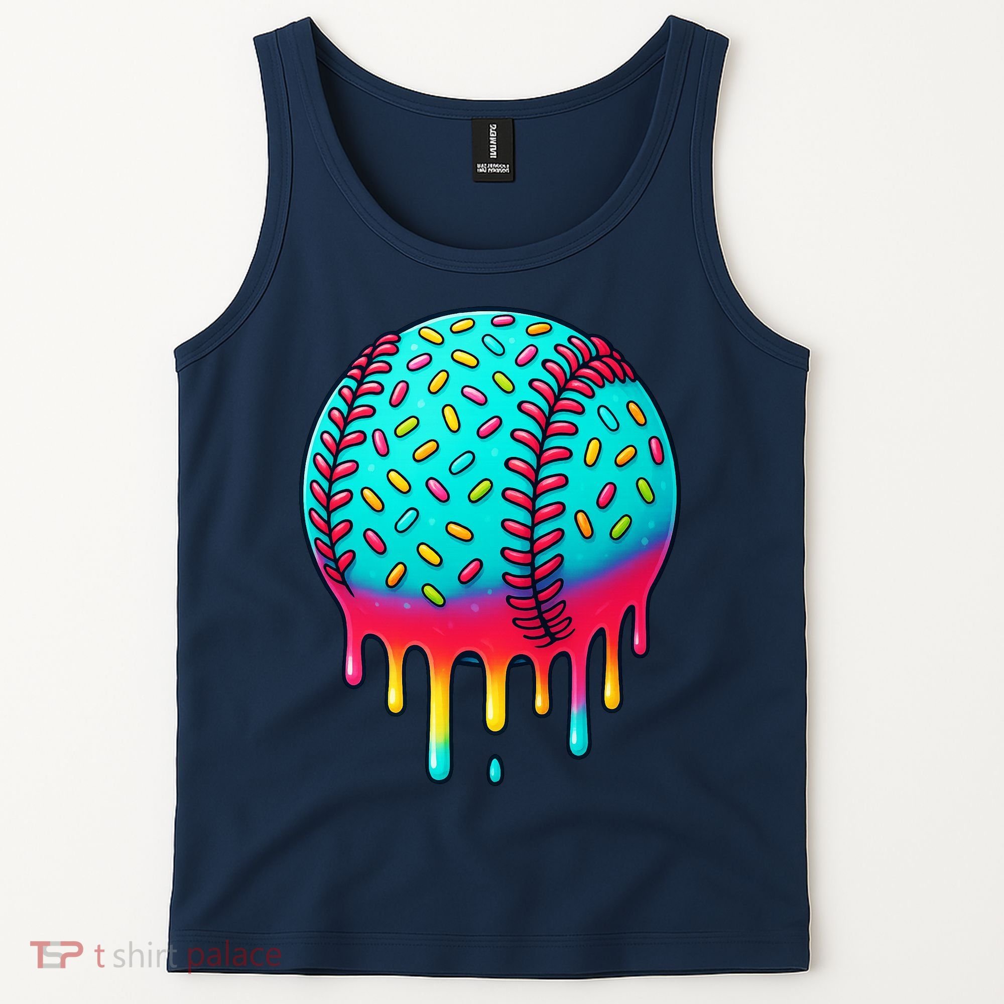 Ice Cream Drip Baseball Stuff Baseball Tank Top