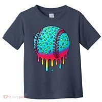 Ice Cream Drip Baseball Stuff Baseball Toddler T-Shirt thumb 0