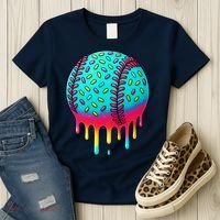 Ice Cream Drip Baseball Stuff Baseball Women's T-Shirt thumb 3
