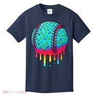 Ice Cream Drip Baseball Stuff Baseball Kids T-Shirt thumb 0
