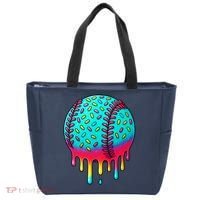 Ice Cream Drip Baseball Stuff Baseball Tote Bag thumb 0