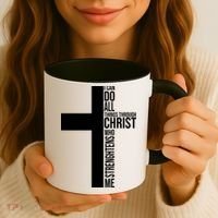 I Can Do All Things Through Christ Who Strengthens Me Coffee Mug thumb 3