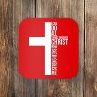 I Can Do All Things Through Christ Who Strengthens Me Coaster thumb 0