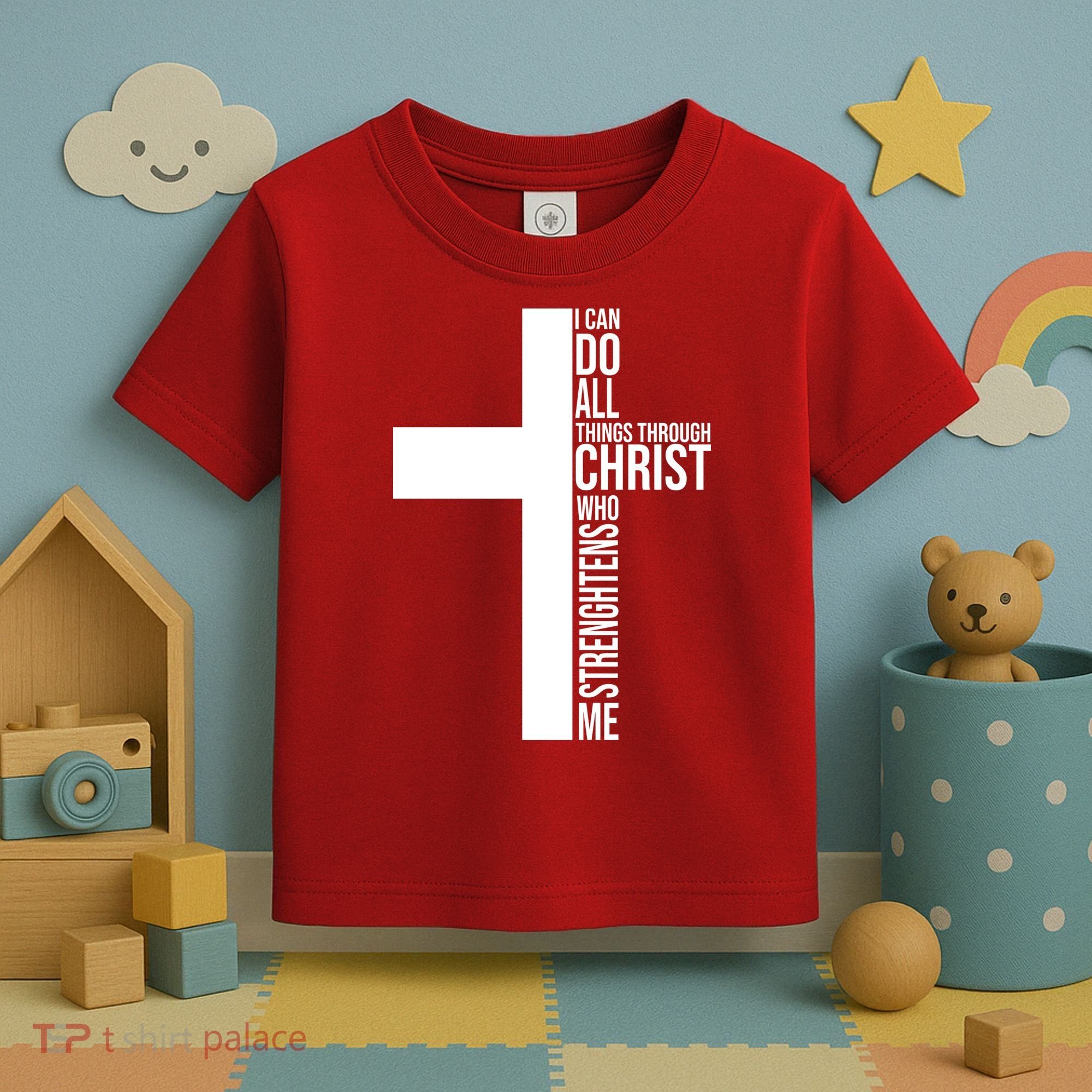 I Can Do All Things Through Christ Who Strengthens Me Toddler T-Shirt