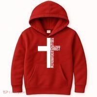 I Can Do All Things Through Christ Who Strengthens Me Kids Hoodie thumb 0