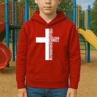 I Can Do All Things Through Christ Who Strengthens Me Kids Hoodie thumb 2