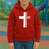 I Can Do All Things Through Christ Who Strengthens Me Kids Hoodie thumb 3