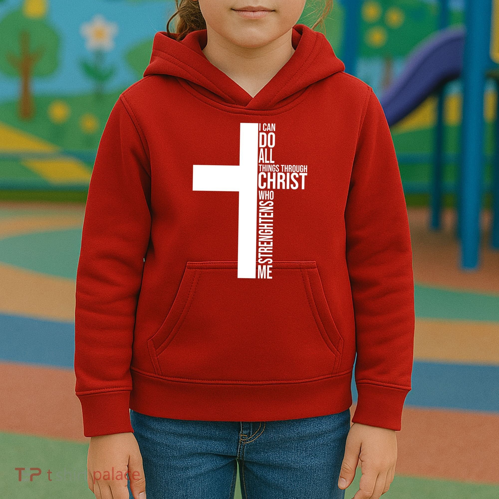 I Can Do All Things Through Christ Who Strengthens Me Kids Hoodie