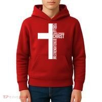I Can Do All Things Through Christ Who Strengthens Me Kids Hoodie thumb 4