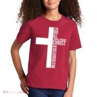 I Can Do All Things Through Christ Who Strengthens Me Kids T-Shirt thumb 2