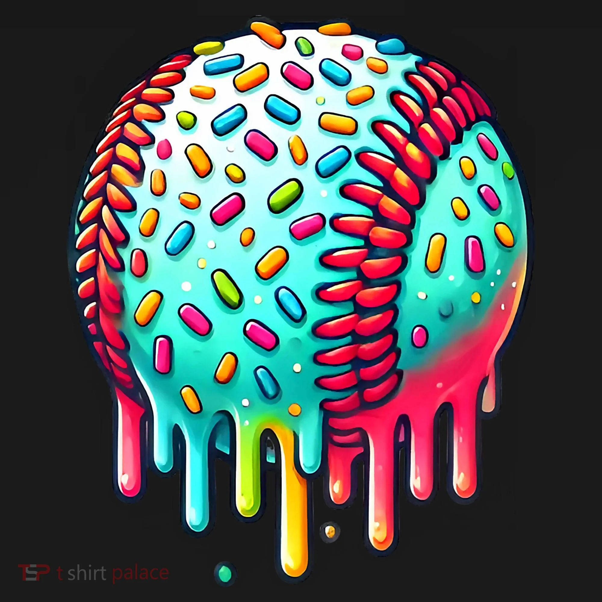 Ice Cream Drip Baseball Stuff Baseball Drip Hoodie