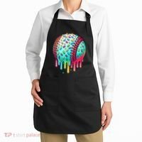 Ice Cream Drip Baseball Stuff Baseball Drip Apron thumb 2
