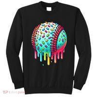 Ice Cream Drip Baseball Stuff Baseball Drip Sweatshirt thumb 0