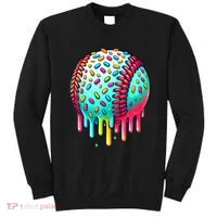 Ice Cream Drip Baseball Stuff Baseball Drip Sweatshirt thumb 0