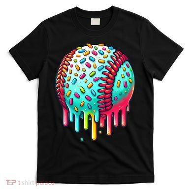Ice Cream Drip Baseball Stuff Baseball Drip T-Shirt