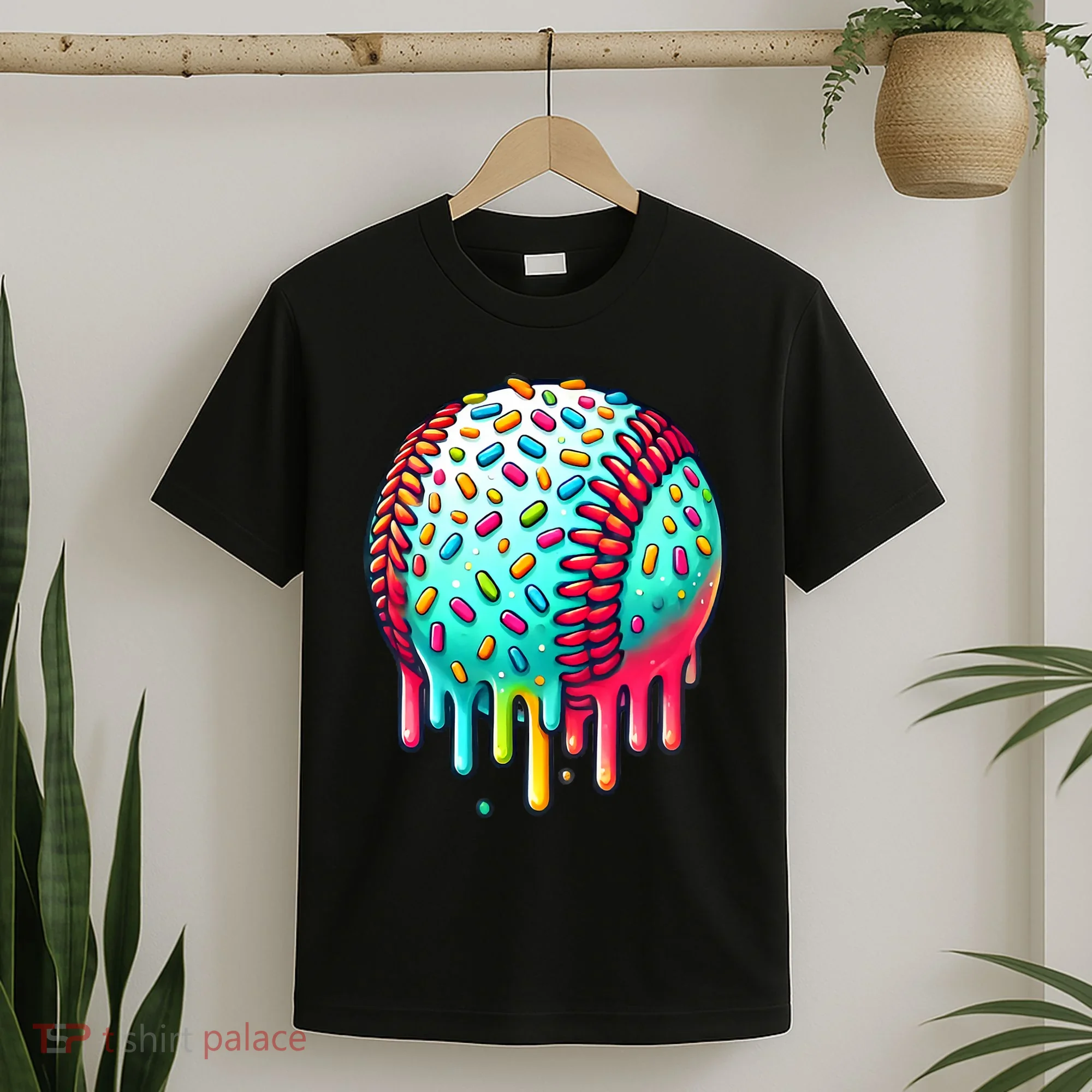 Ice Cream Drip Baseball Stuff Baseball Drip T-Shirt