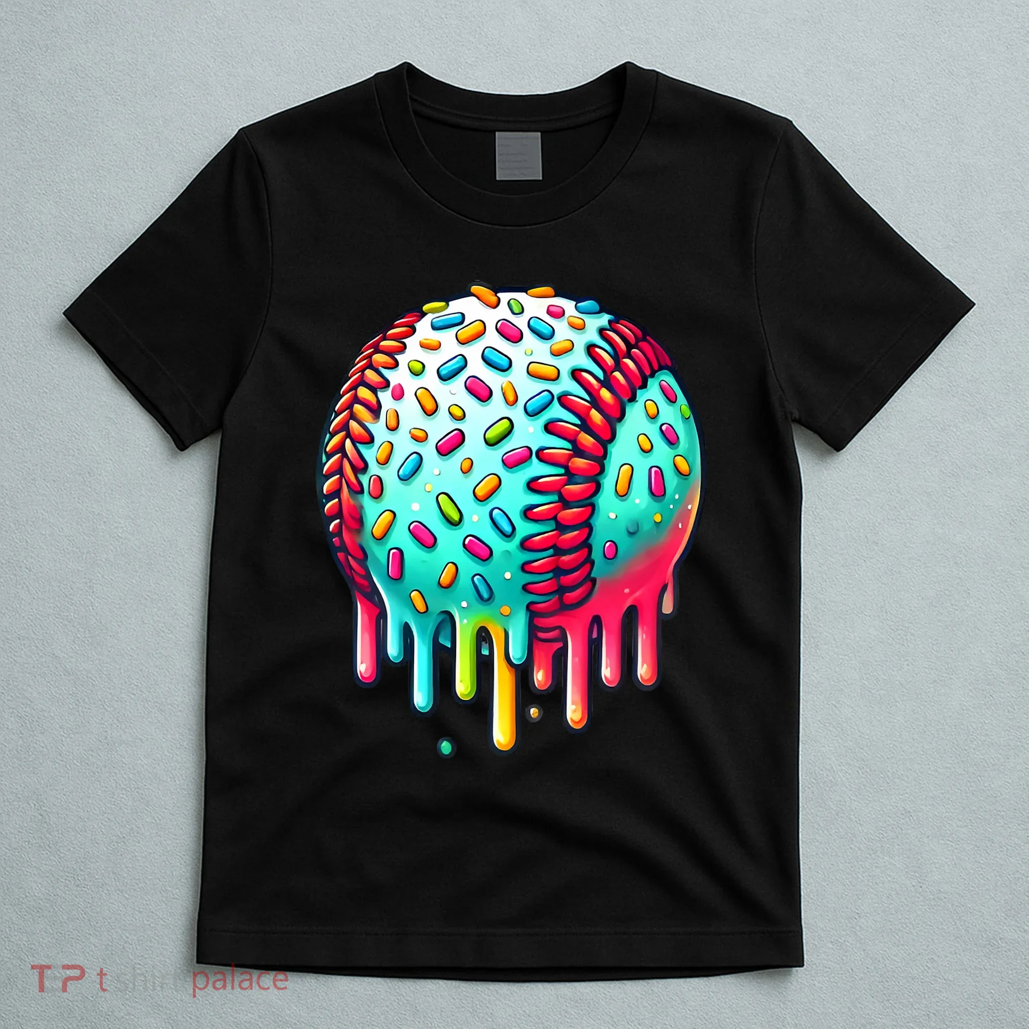Ice Cream Drip Baseball Stuff Baseball Drip T-Shirt
