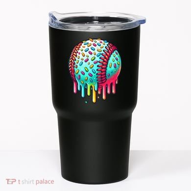 Ice Cream Drip Baseball Stuff Baseball Drip Tumbler