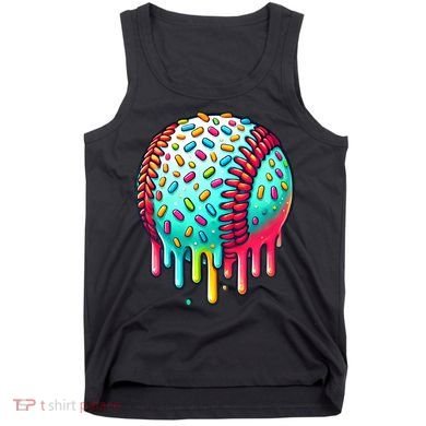 Ice Cream Drip Baseball Stuff Baseball Drip Tank Top