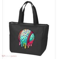 Ice Cream Drip Baseball Stuff Baseball Drip Tote Bag thumb 3