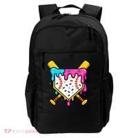 Ice Cream Drip Baseball Bat Home Plate Cool Backpack thumb 0