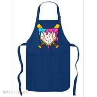 Ice Cream Drip Baseball Bat Home Plate Cool Apron thumb 0