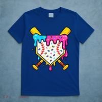 Ice Cream Drip Baseball Bat Home Plate Cool T-Shirt thumb 5