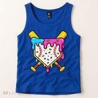 Ice Cream Drip Baseball Bat Home Plate Cool Tank Top thumb 2