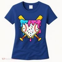 Ice Cream Drip Baseball Bat Home Plate Cool Women's T-Shirt thumb 0