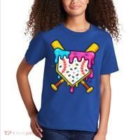 Ice Cream Drip Baseball Bat Home Plate Cool Kids T-Shirt thumb 2
