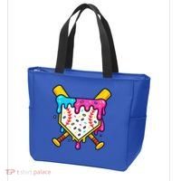 Ice Cream Drip Baseball Bat Home Plate Cool Tote Bag thumb 3