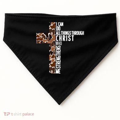 I Can Do All Things Through Christ Who Strengthens Me USA-Made Doggie Bandana