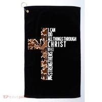 I Can Do All Things Through Christ Who Strengthens Me Golf Towel thumb 0