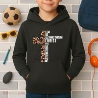 I Can Do All Things Through Christ Who Strengthens Me Kids Hoodie thumb 2
