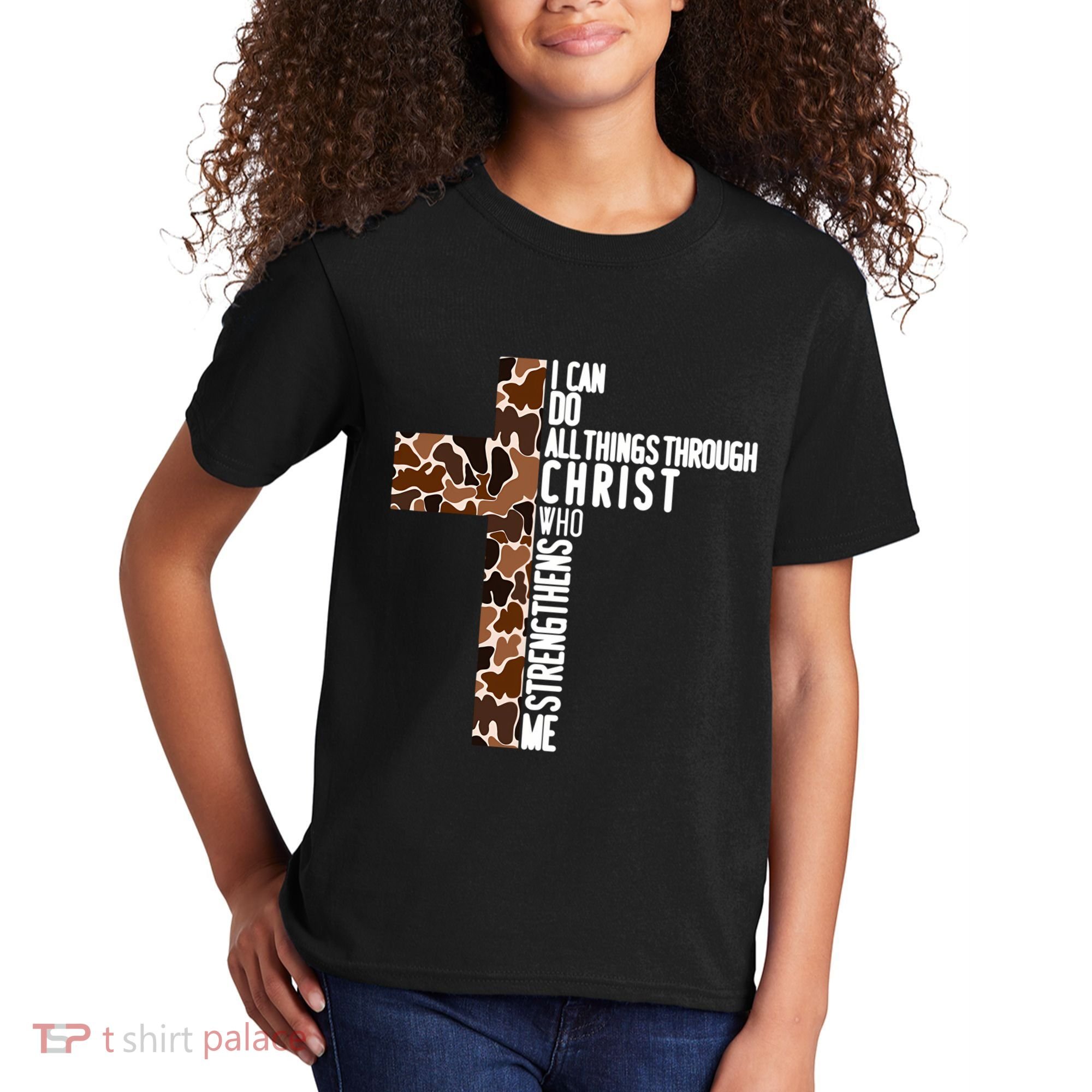 I Can Do All Things Through Christ Who Strengthens Me Kids T-Shirt