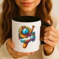 Ice Cream Shoes Drip Baseball Stuff Coffee Mug thumb 3