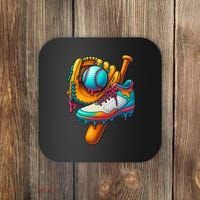 Ice Cream Shoes Drip Baseball Stuff Coaster thumb 0