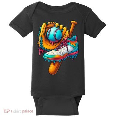 Ice Cream Shoes Drip Baseball Stuff Baby Bodysuit