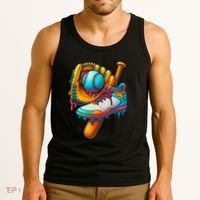 Ice Cream Shoes Drip Baseball Stuff Tank Top thumb 3