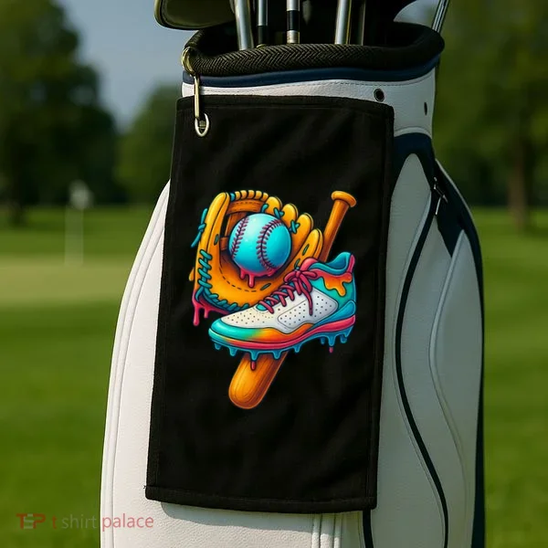 Ice Cream Shoes Drip Baseball Stuff Golf Towel