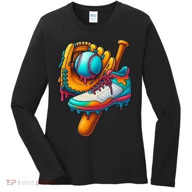 Ice Cream Shoes Drip Baseball Stuff Women's Long Sleeve Shirt