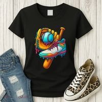 Ice Cream Shoes Drip Baseball Stuff Women's T-Shirt thumb 3