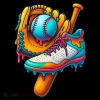 Ice Cream Shoes Drip Baseball Stuff Women's T-Shirt thumb 6