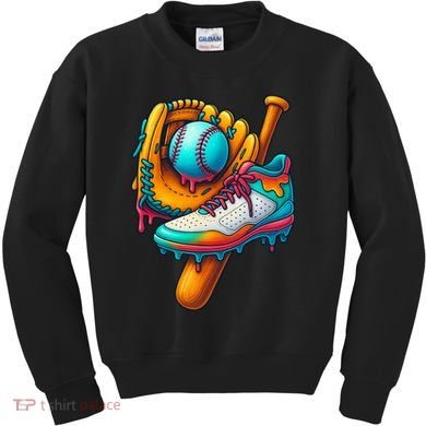 Ice Cream Shoes Drip Baseball Stuff Kids Sweatshirt