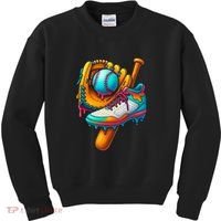 Ice Cream Shoes Drip Baseball Stuff Kids Sweatshirt thumb 0