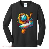 Ice Cream Shoes Drip Baseball Stuff Kids Long Sleeve Shirt thumb 0