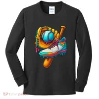 Ice Cream Shoes Drip Baseball Stuff Kids Long Sleeve Shirt thumb 0