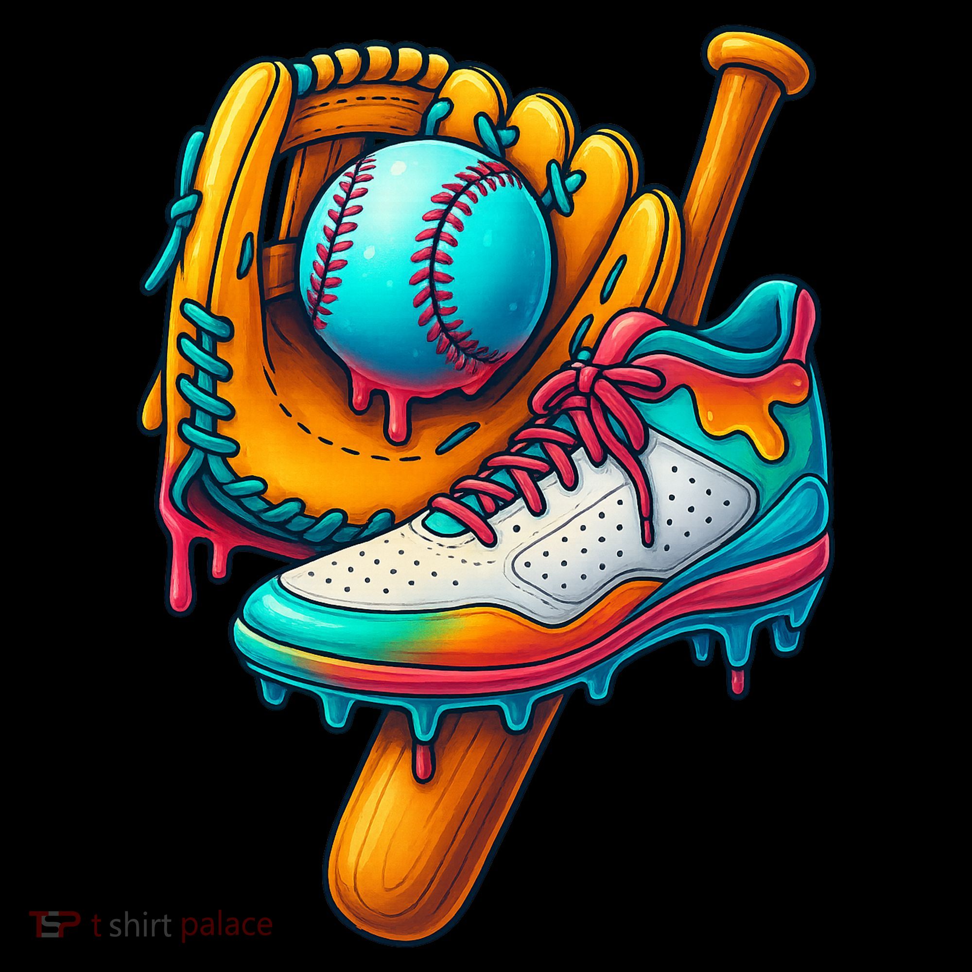 Ice Cream Shoes Drip Baseball Stuff Kids Long Sleeve Shirt