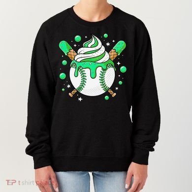 Ice Cream Drip Baseball Stuff Stuff Baseball Women's Sweatshirt
