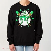 Ice Cream Drip Baseball Stuff Stuff Baseball Women's Sweatshirt thumb 0